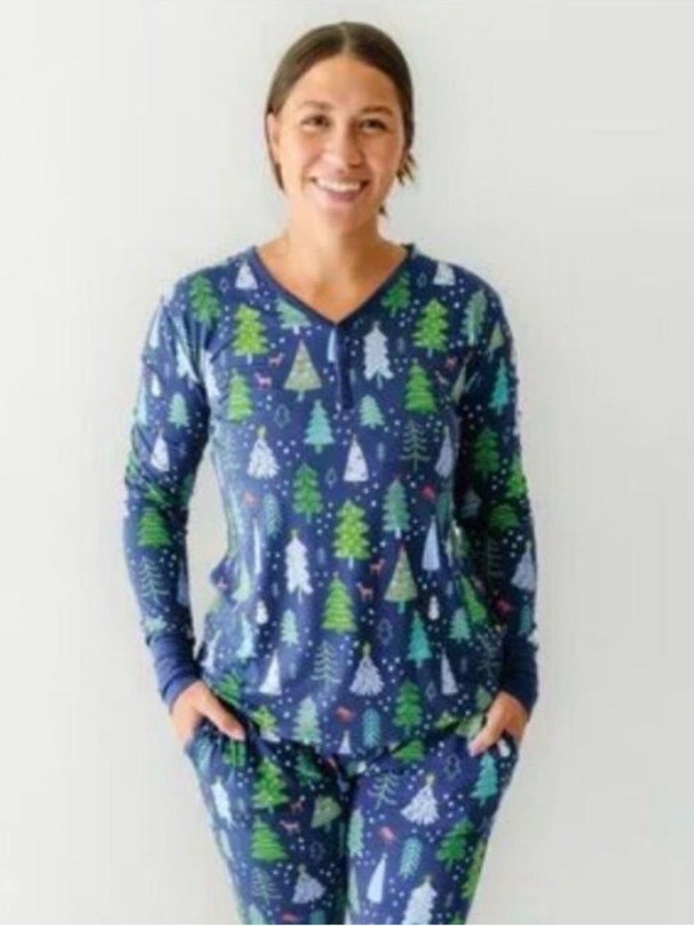 Little Sleepies Merry & Bright Women's Pajama Top - Size Large